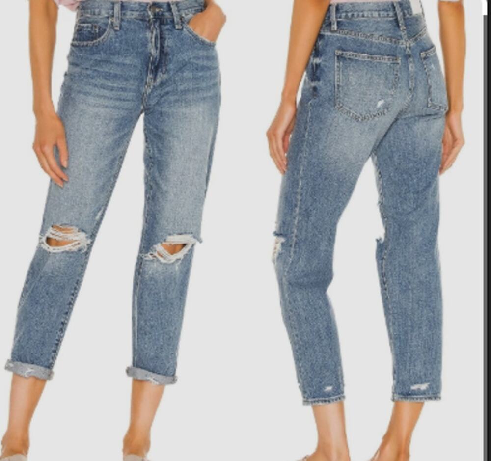 Pistola Presley High Rise Relaxed Roller Jeans sz 24